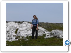 Lizz on the way to the actual north cape