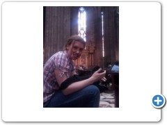 Lizz in the cathedral