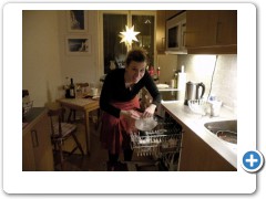 using dishwasher after dinner party