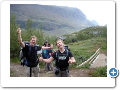 Day 1 arriving at the Fjällstation