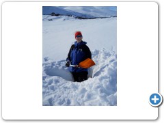 Day 5 Singi practicing making emergency bivouacs