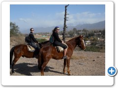 On our horses