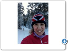 Skiing on the Vasalopps tracks