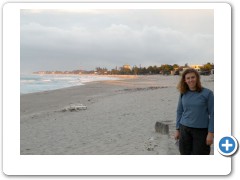 The beach at one end of Vardero