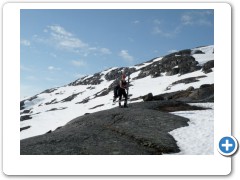 skiing into Norway by skiing over a mountain